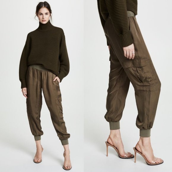 cinq a sept Pants - Cinq a Sept Tous Les Jours Giles Pants in Olive Green Size X-Small